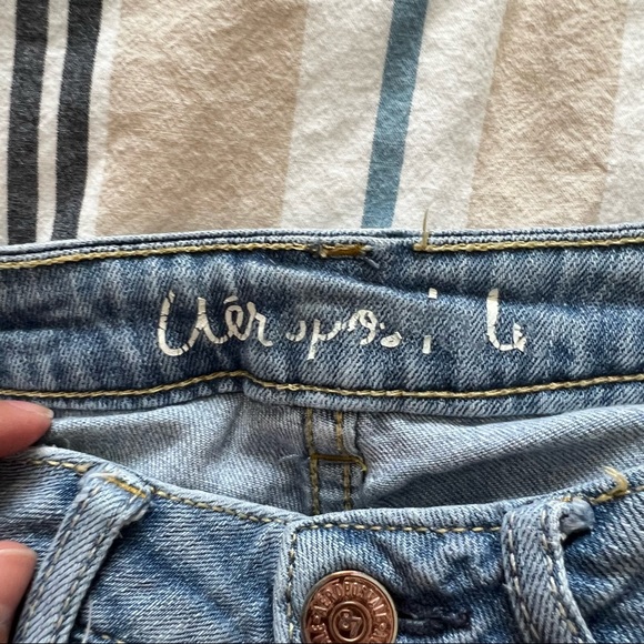 3 for $15 Aeropostale Light Blue Bayla Skinny Crop Jeans - Picture 8 of 9